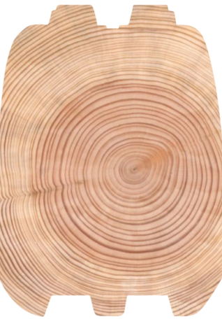 log profile teardrop groove