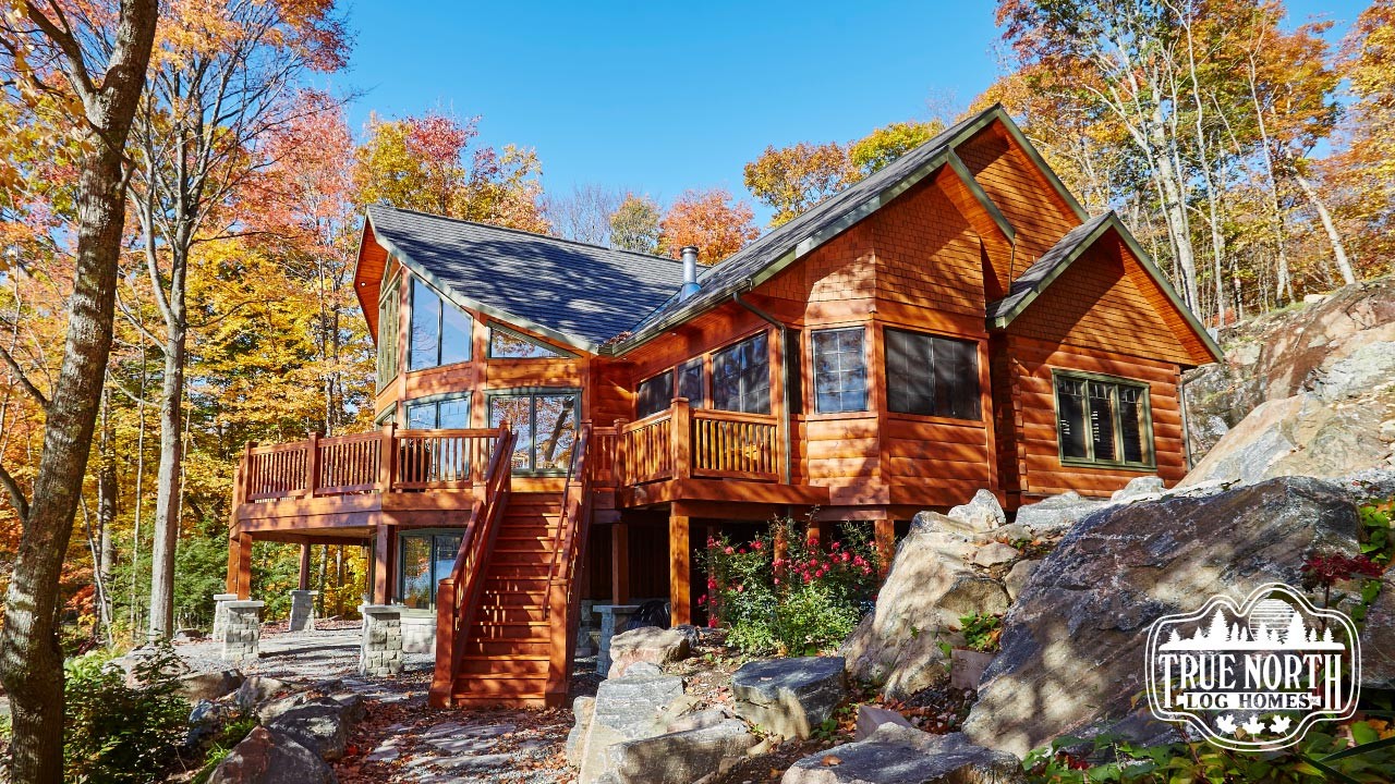 Log home exterior