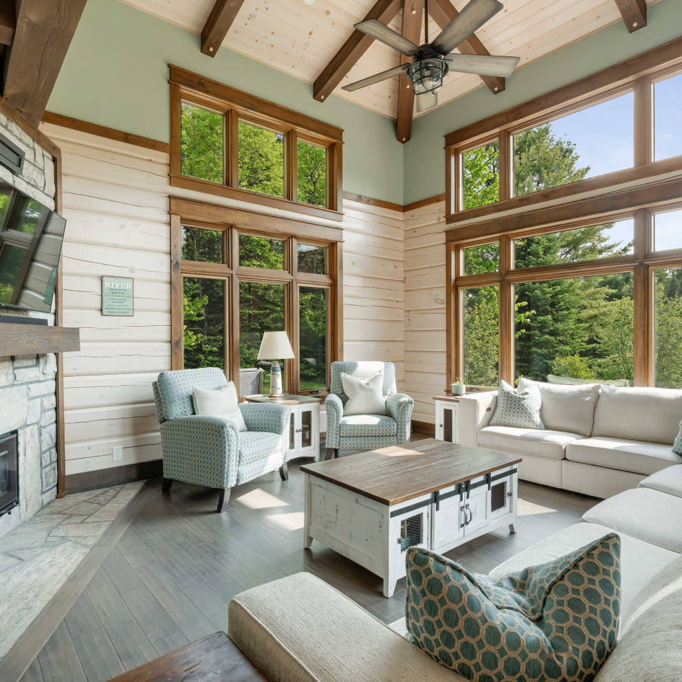 Log Home interior