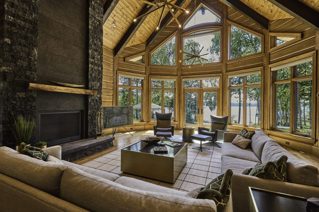Custom Log and Timber Lake House
