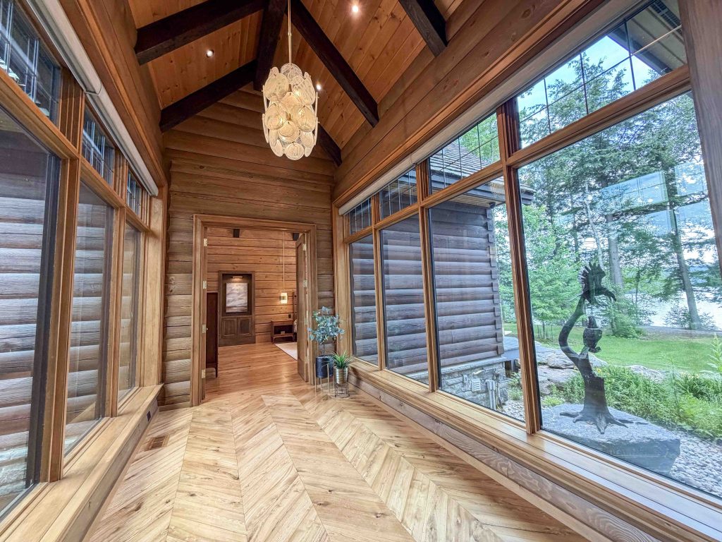 Custom Log and Timber Lake House