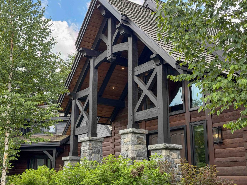 Custom Log and Timber Lake House