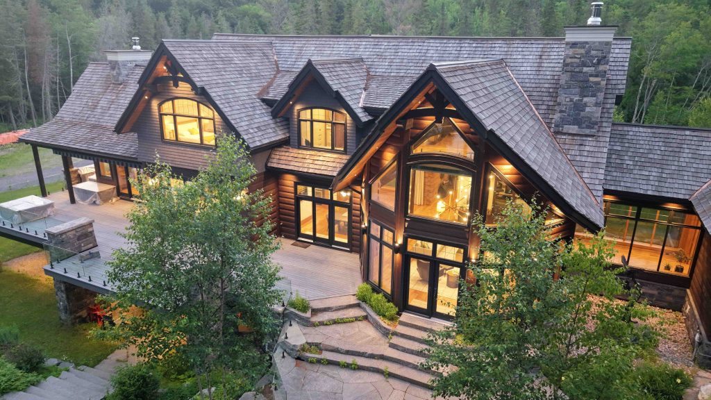 Custom Log and Timber Lake House