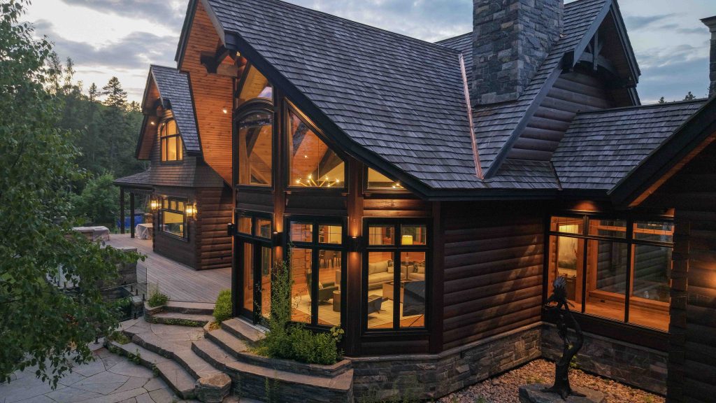 Custom Log and Timber Lake House